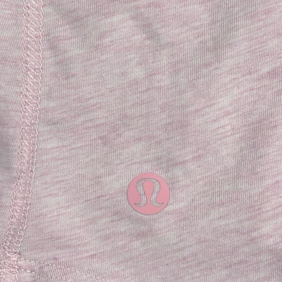 Lululemon Open Back Relaxed Back Into It Long Sleeve Shirt Heather Pink Size 6 - Picture 8 of 8